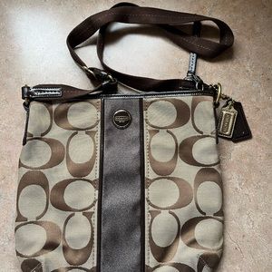 Coach Signature Body Bag (Authentic)